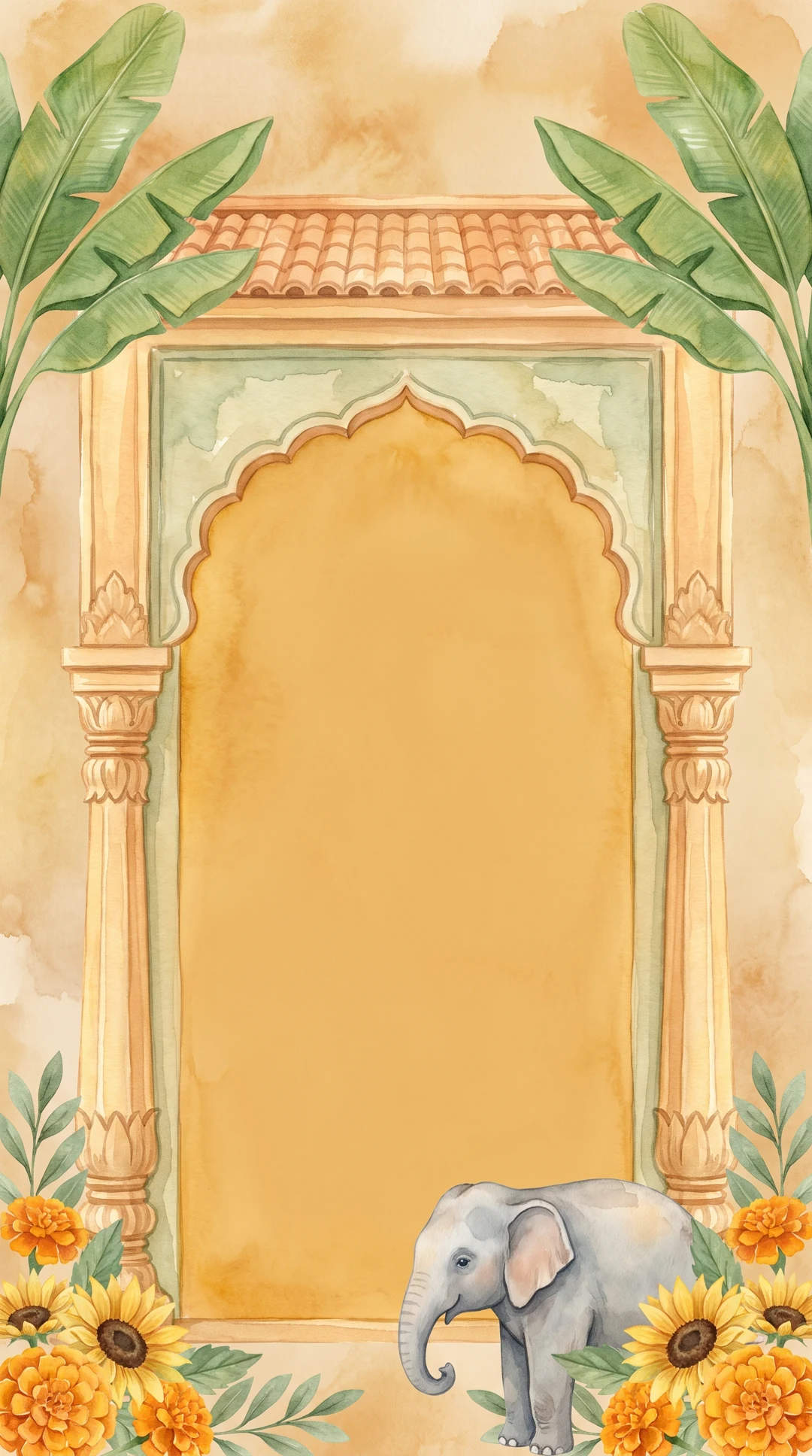 Aalaya — the temple watercolour